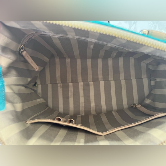 Custom Turquoise & Green Brahmin Medium Duxbury - Picture 5 of 7